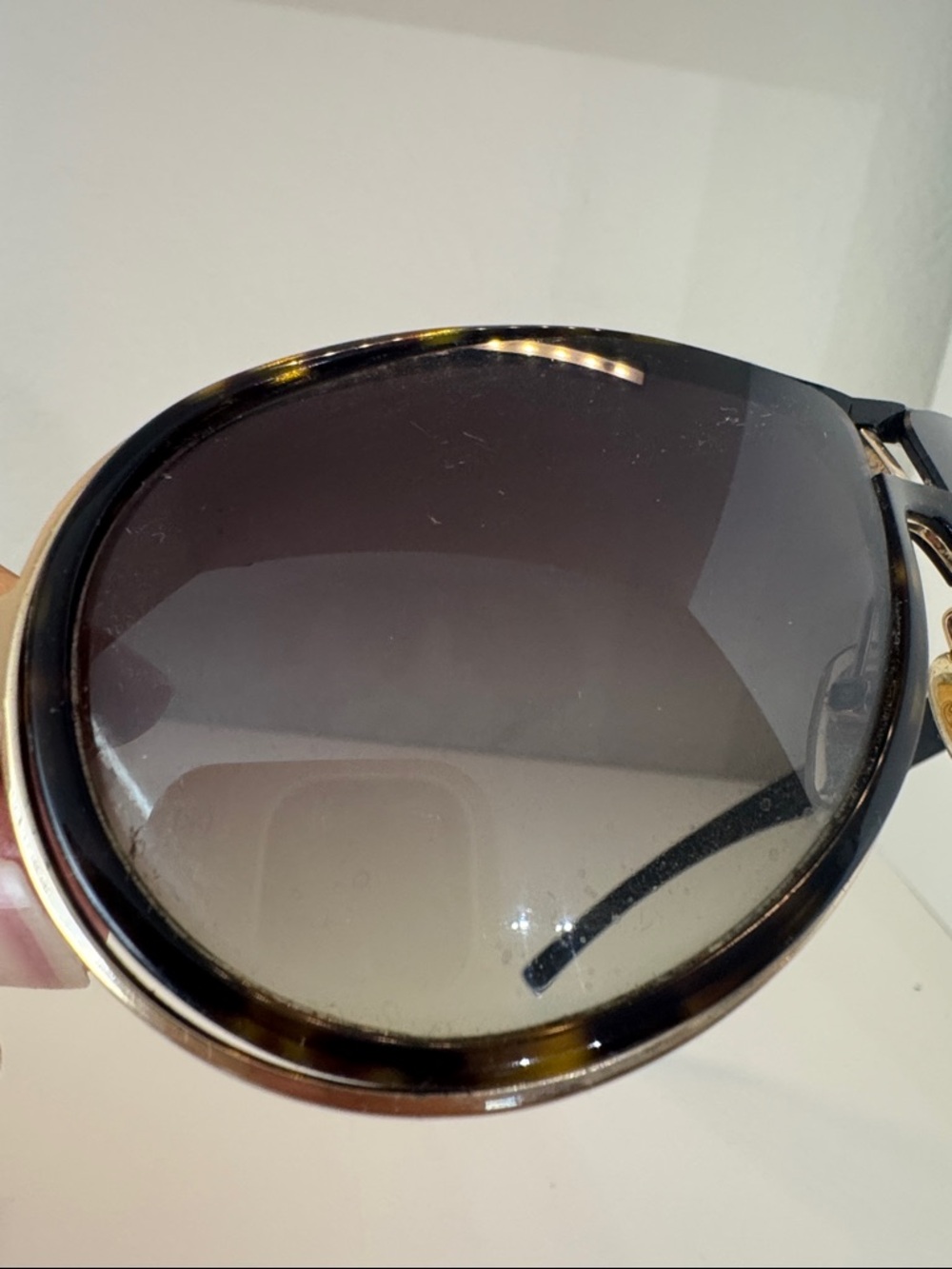 Gucci Brown Gradient Aviator Sunglasses - Picture 5 of 10